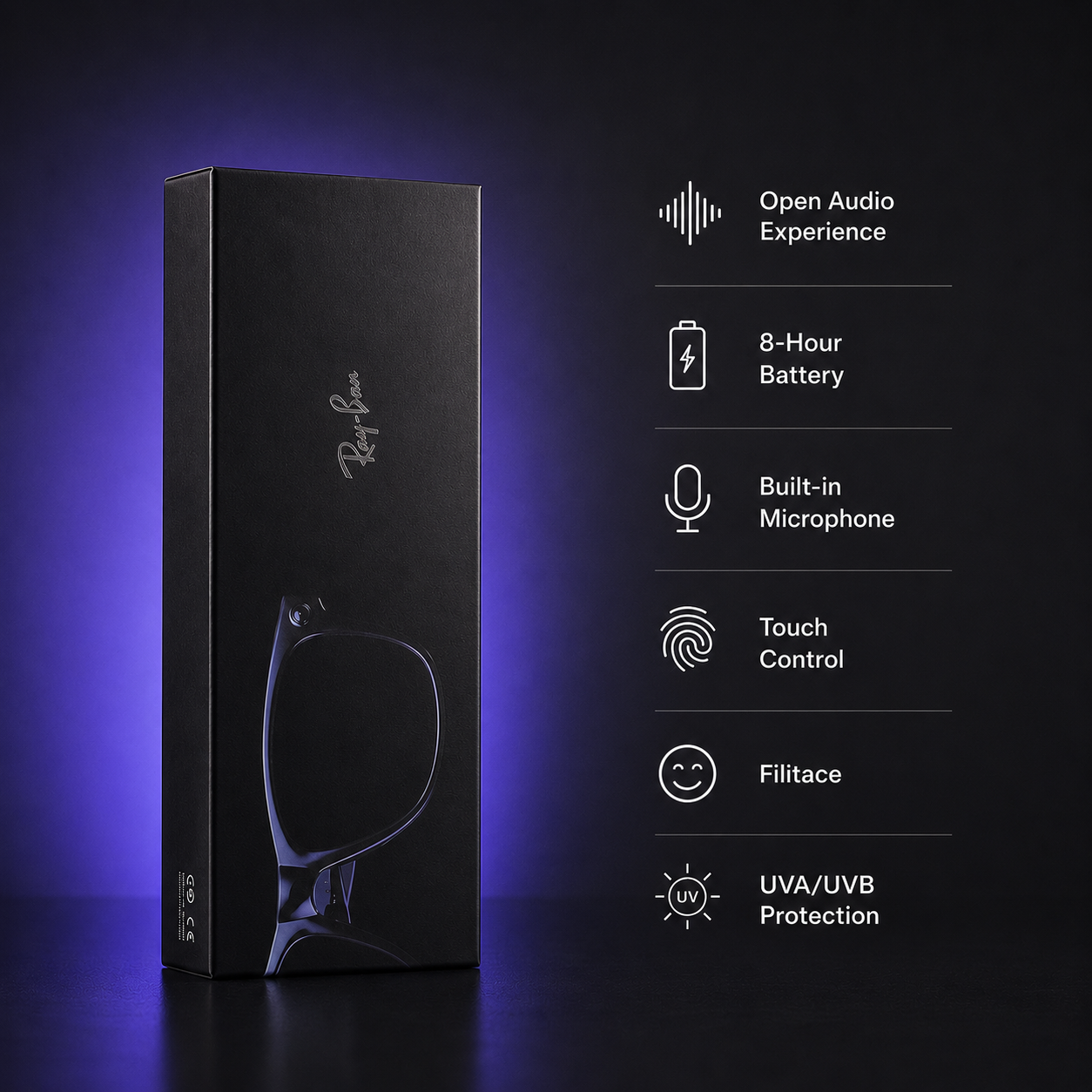 Smart Bluetooth Audio Sunglasses
