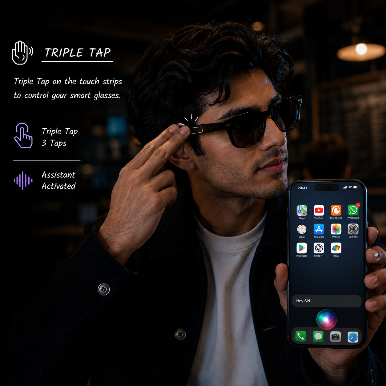 Smart Bluetooth Audio Sunglasses