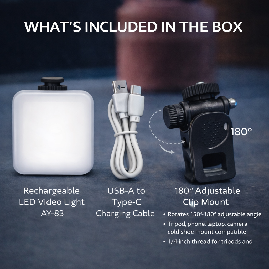 LED Pocket RGB Video Light